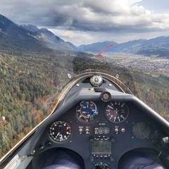 Flugwegposition um 10:16:32: Aufgenommen in der Nähe von Innsbruck, Österreich in 1064 Meter